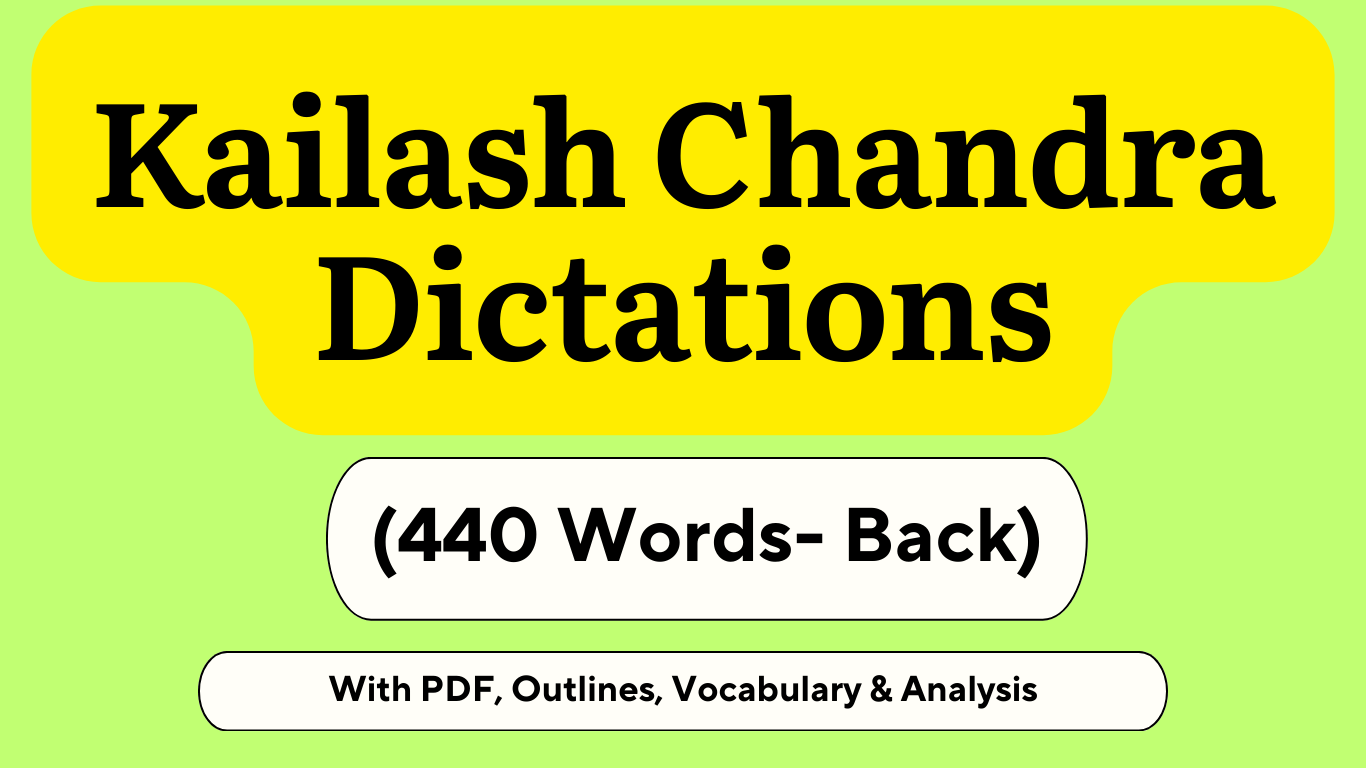 Kailash Chandra (General Topics) (440 Words) Back
